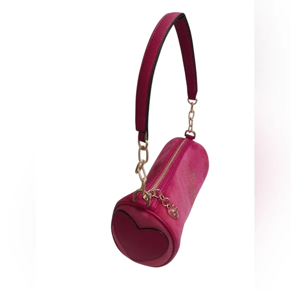 Juicy Couture Pink Velour Shoulder Hand Bag - Picture 3 of 15